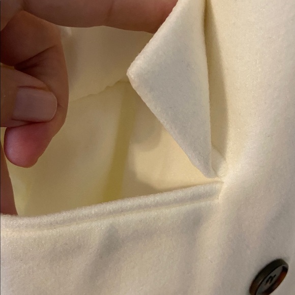 Chic Cream Double-Breasted Women's Trench Coat size S length 43” bust 34” - Picture 5 of 8